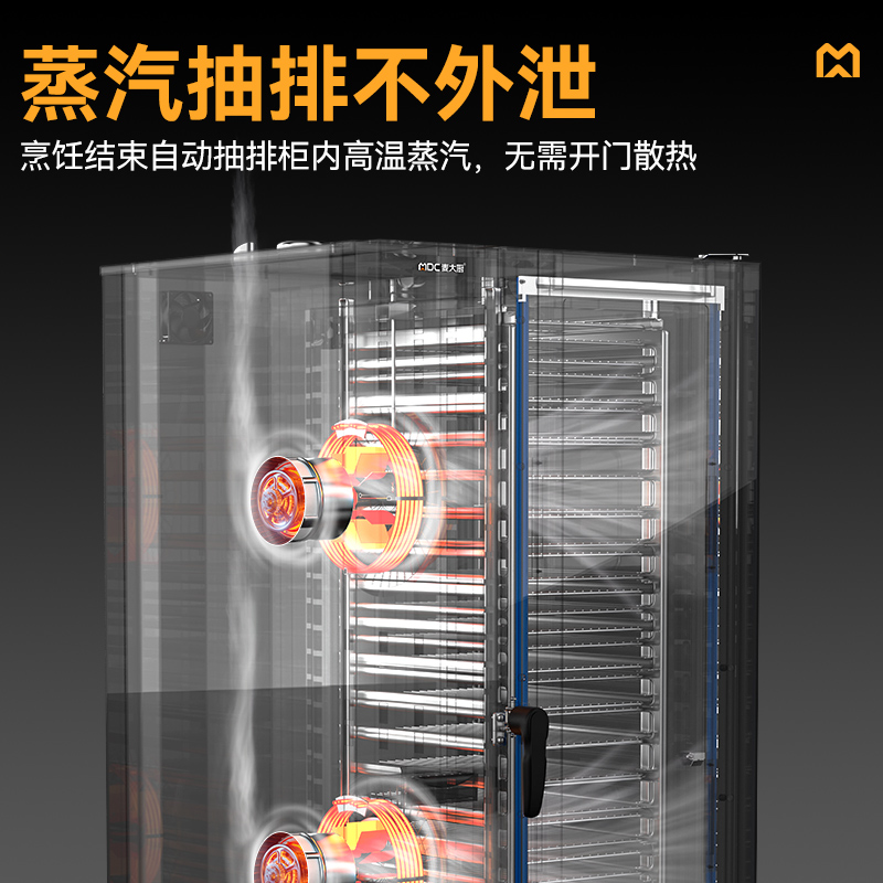 麥大廚ZKA19系列20層觸屏式商用萬能蒸烤箱37.1kW