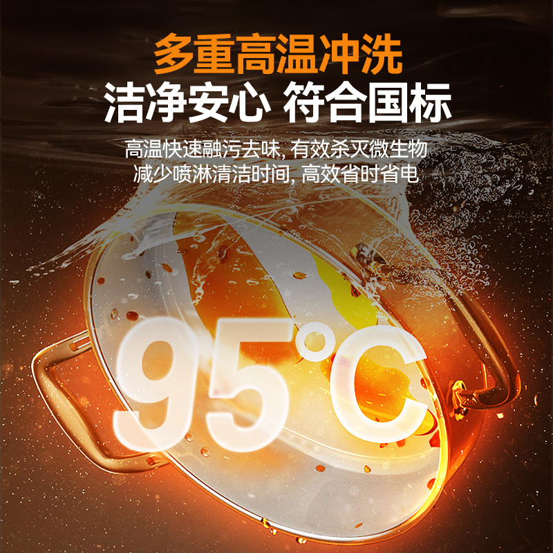 麥大廚旗艦款3.75m斜插式雙缸雙噴淋長龍式洗碗機